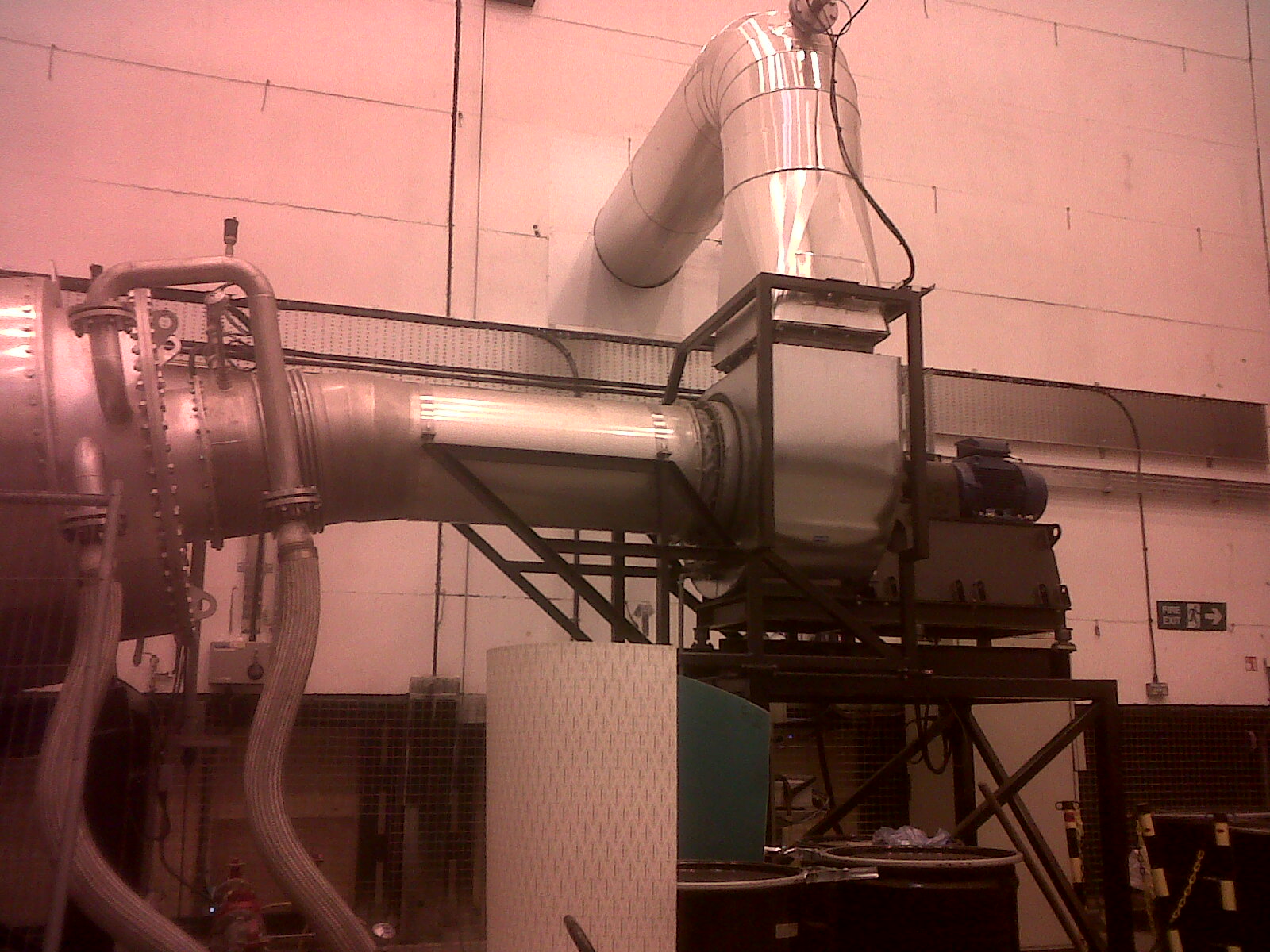 The Main Extraction Fan on the Exhaust side